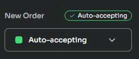 Messaging interface with vendor