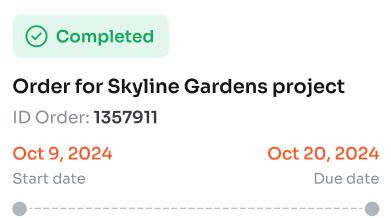 Completed status